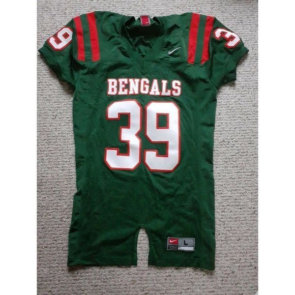 Nike Other - Nike Team Bengals Jersey #39 Green and Orange Adult Size Large Nike Team Apparel